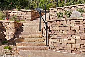 Photo of Retaining Wall & Steps